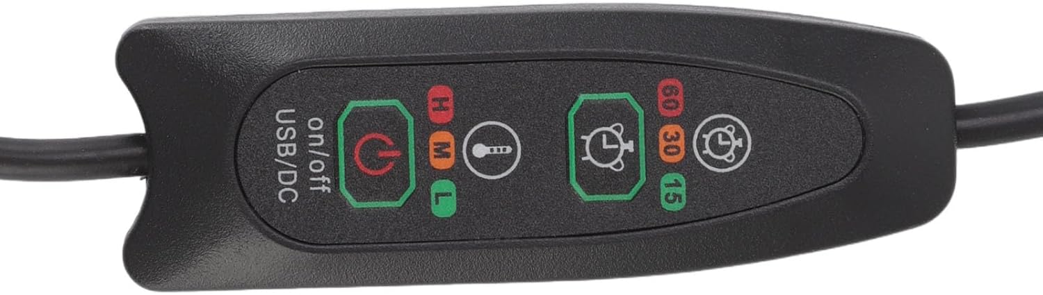WOOXGEHM Heated Electric Blanket with Shoulder Neck Leg Waist Heating and USB Control