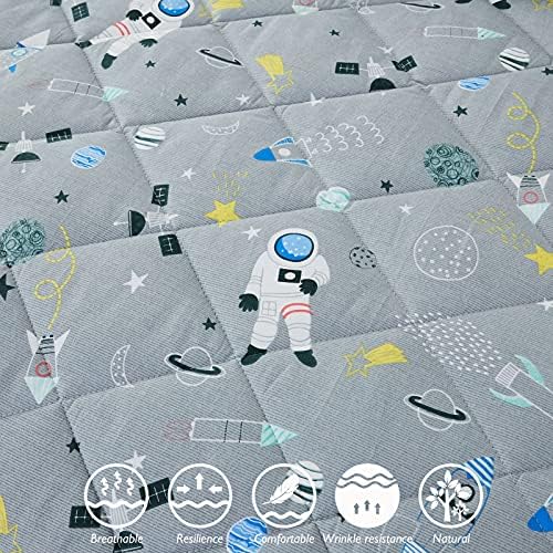 Brandream Kids Space Bedding Set Queen 3-Piece