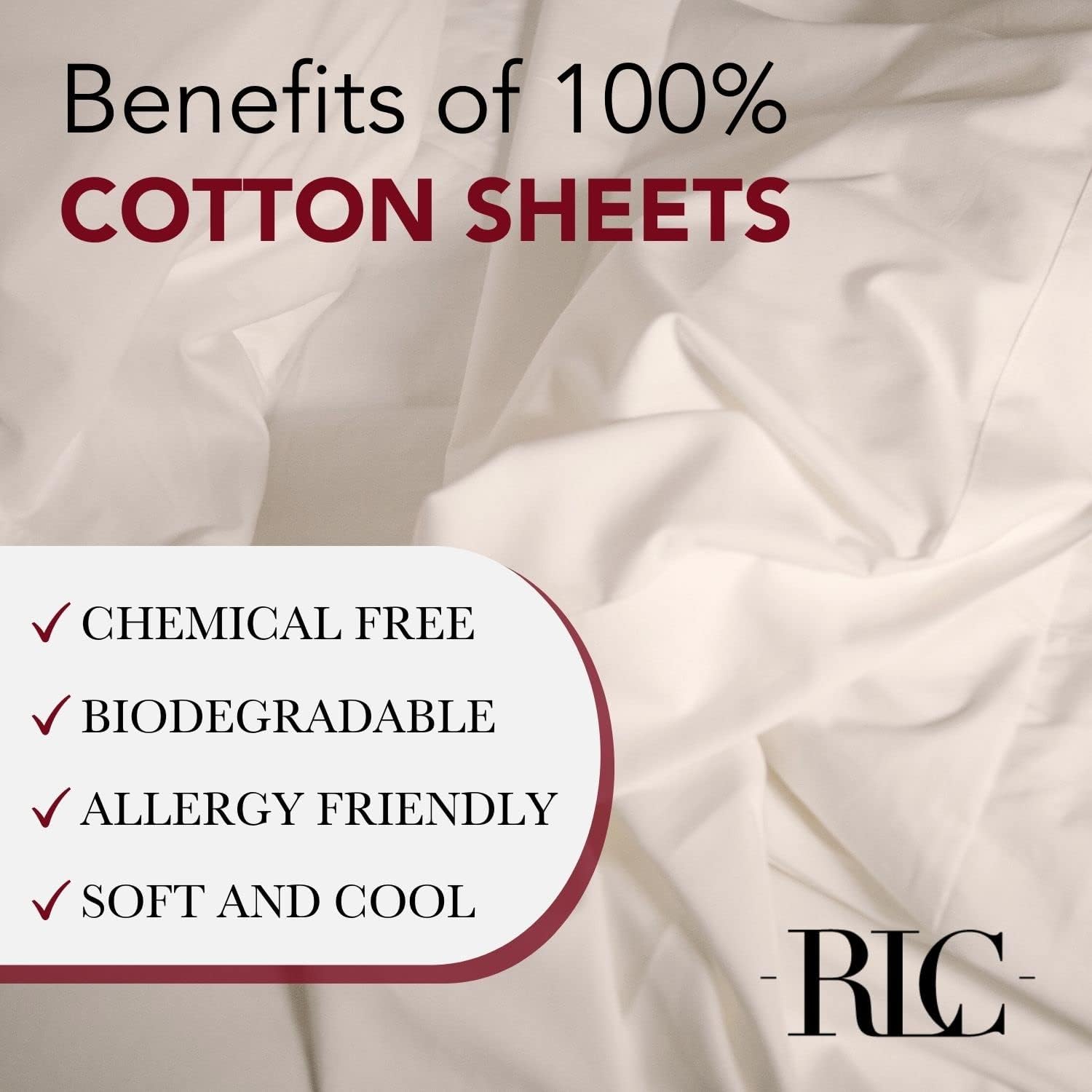 Red Land Cotton Luxury Sheet Set - Queen Size Natural
