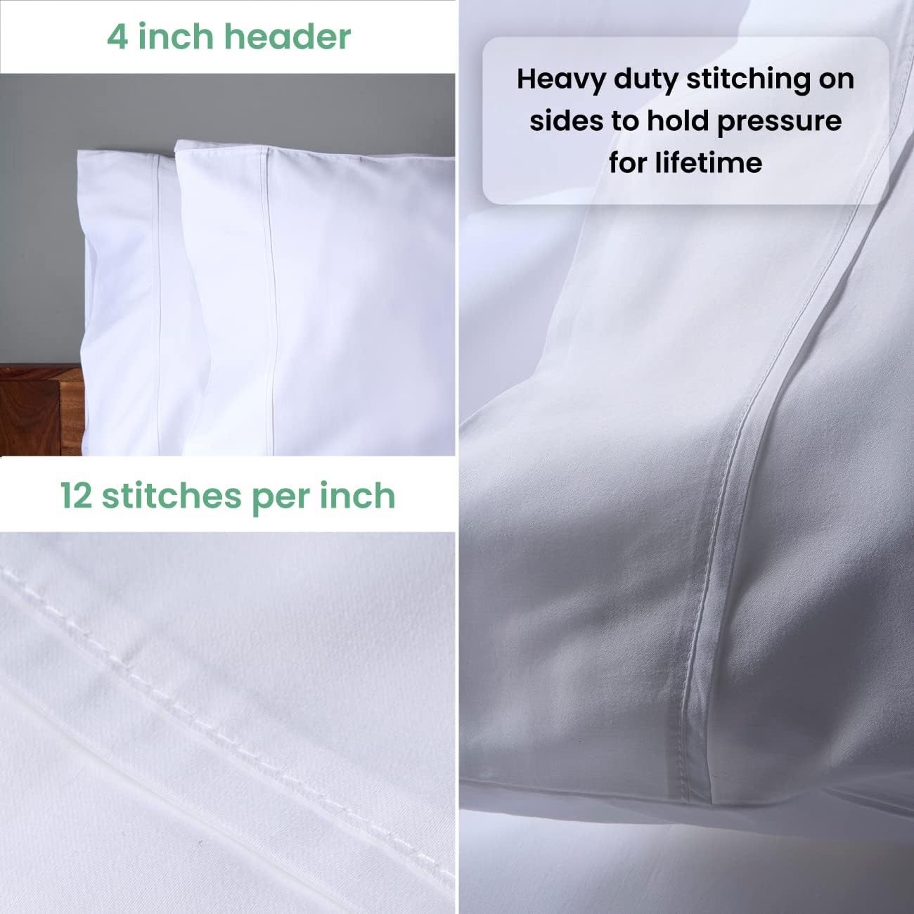Weddingly CEA Certified Giza Egyptian Cotton Sheet Set