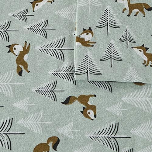 Intelligent Design Flannel Sheet Set with Animal Prints Twin XL 3 Piece