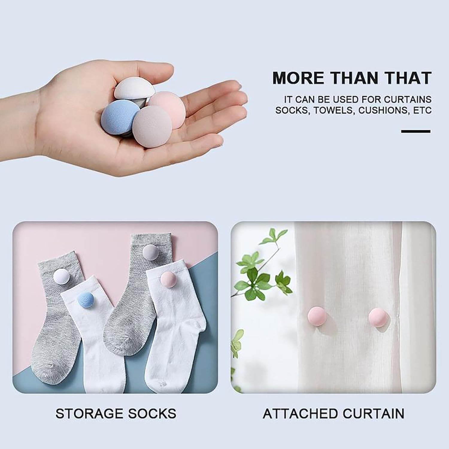 8 Pcs Mushroom Quilt Stand Clips Gray