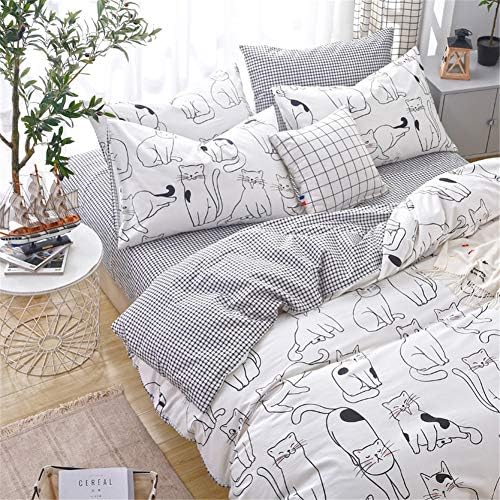 Cats Duvet Cover Set Twin - 100 Cotton