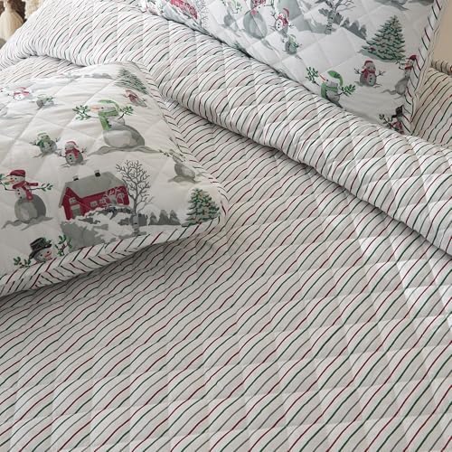 Great Bay Home King Christmas Quilt Set with Shams