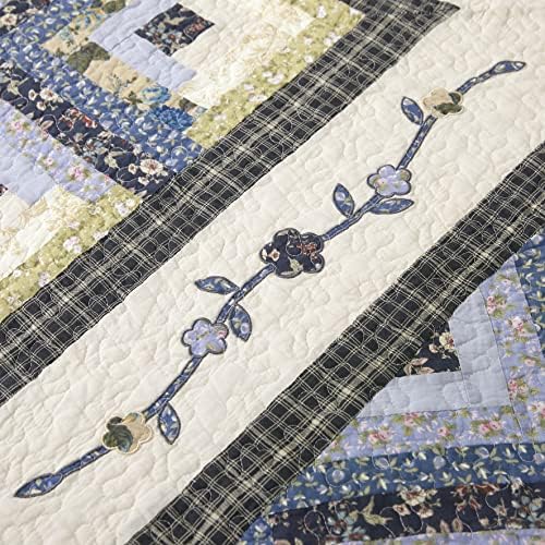 LIRISDOM 3-Piece California King Quilt Set 100 Cotton