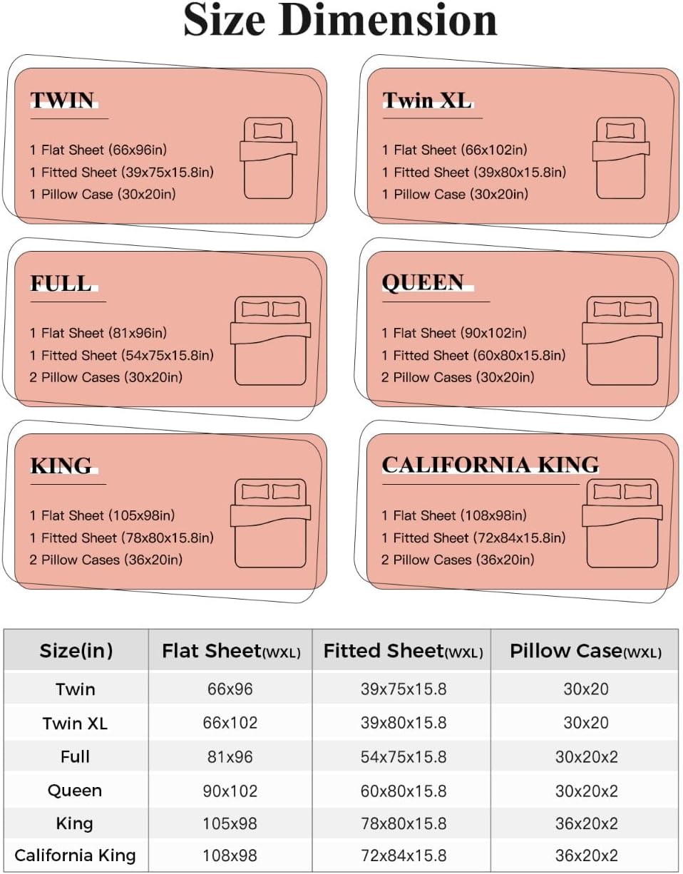 Boanket 4th of July King Sheet Set 4 Piece