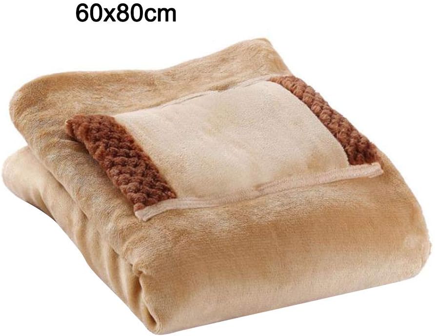 Firlar USB Flannel Heated Blanket with Hand Pocket 24x32 Inch