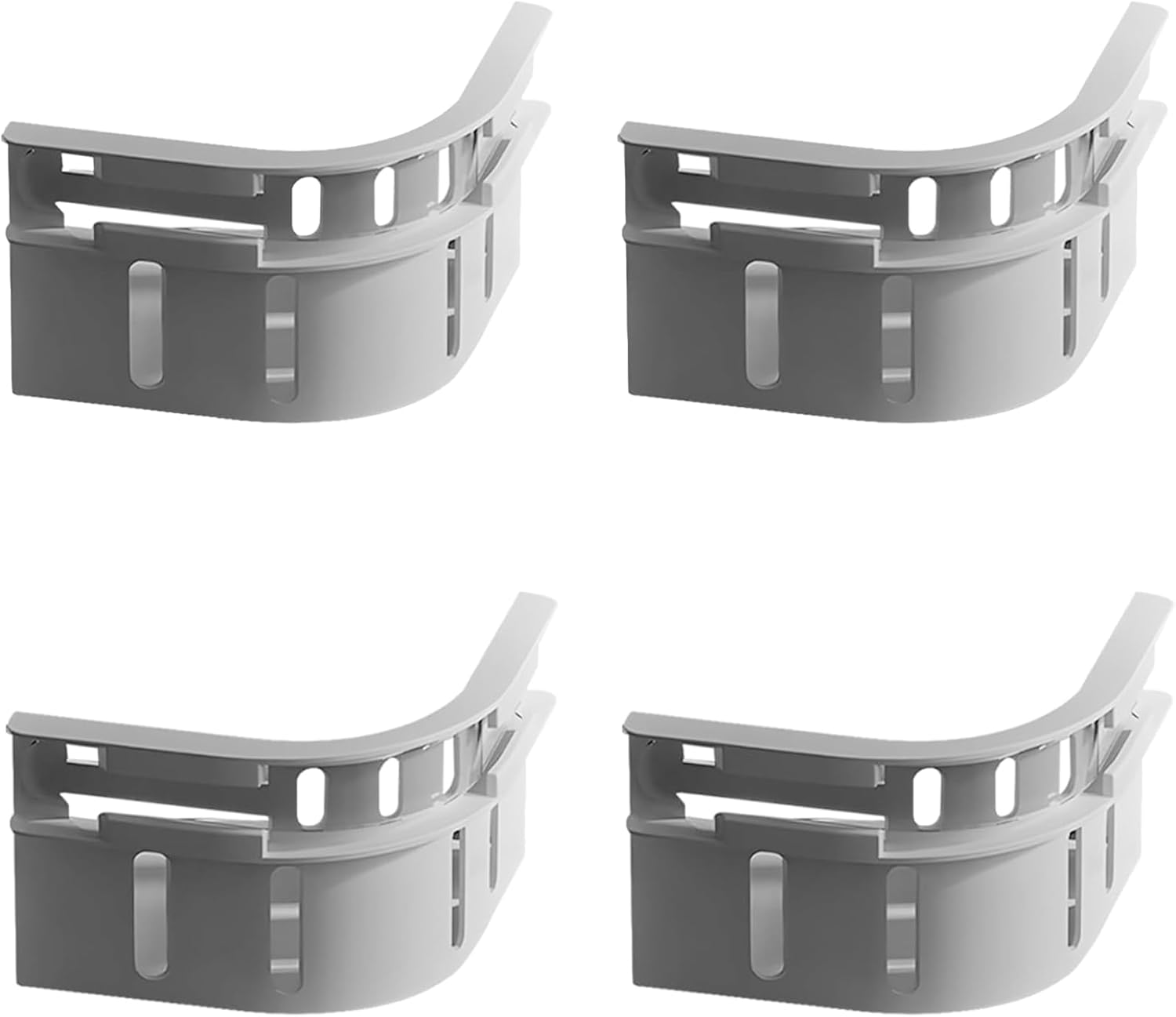 Veroral Bed Sheet Holder Lock Strips 4 Pack - Grey