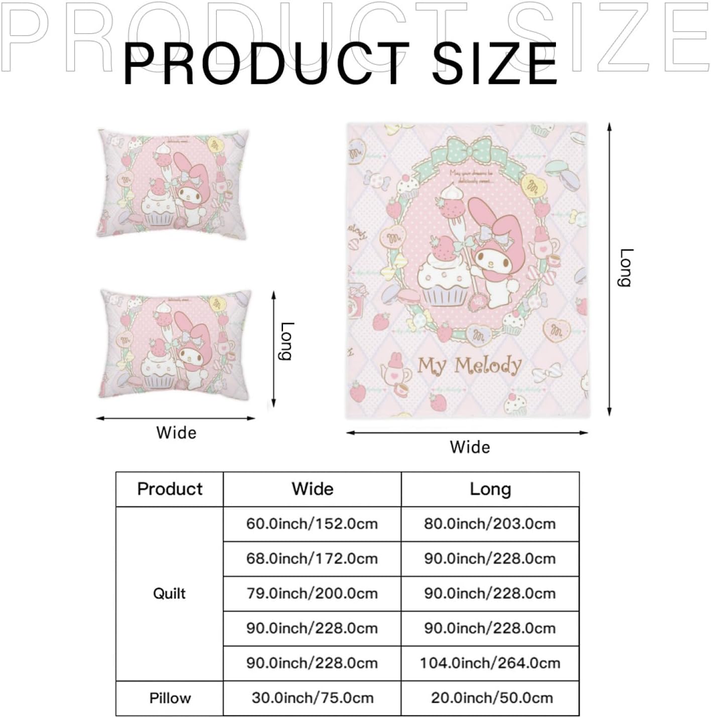 DIEZ Kawaii Bunny Comforter Set Twin XL 3pcs 1