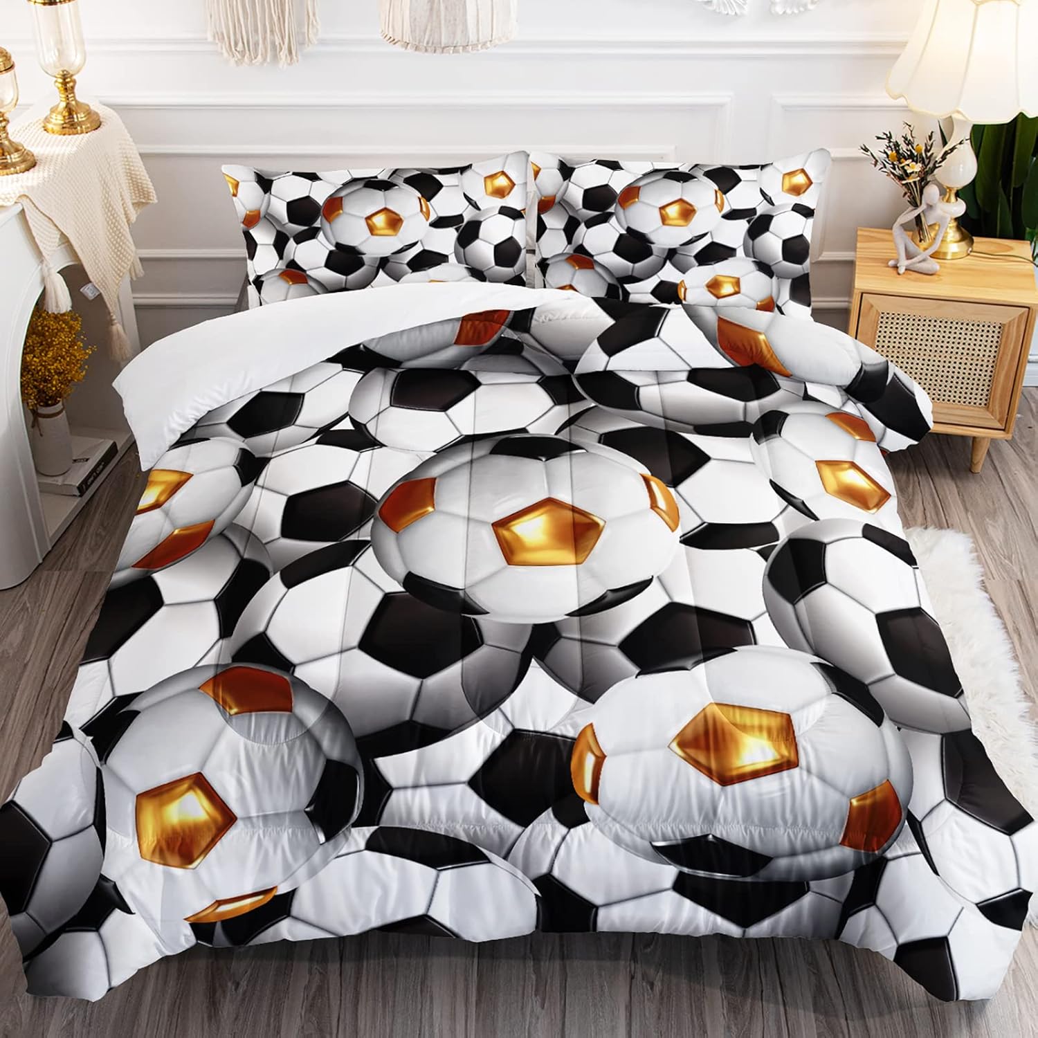 BailiPromise Soccer Comforter Set Queen Size 1