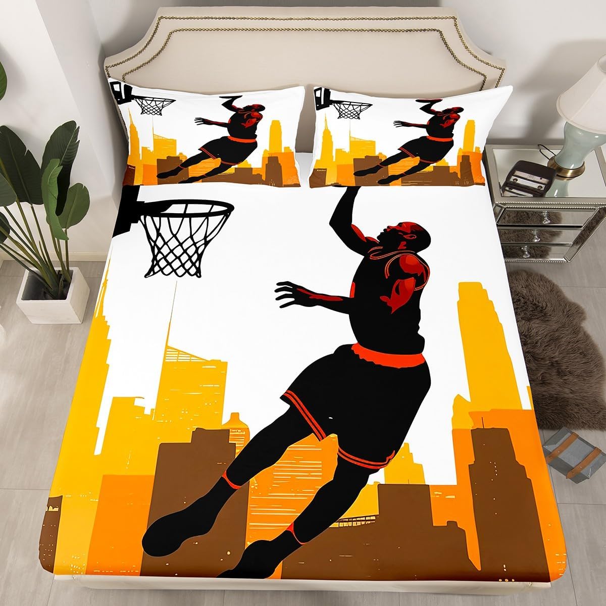 Erosebridal Ball Game Bedding Set for Boys Full Size