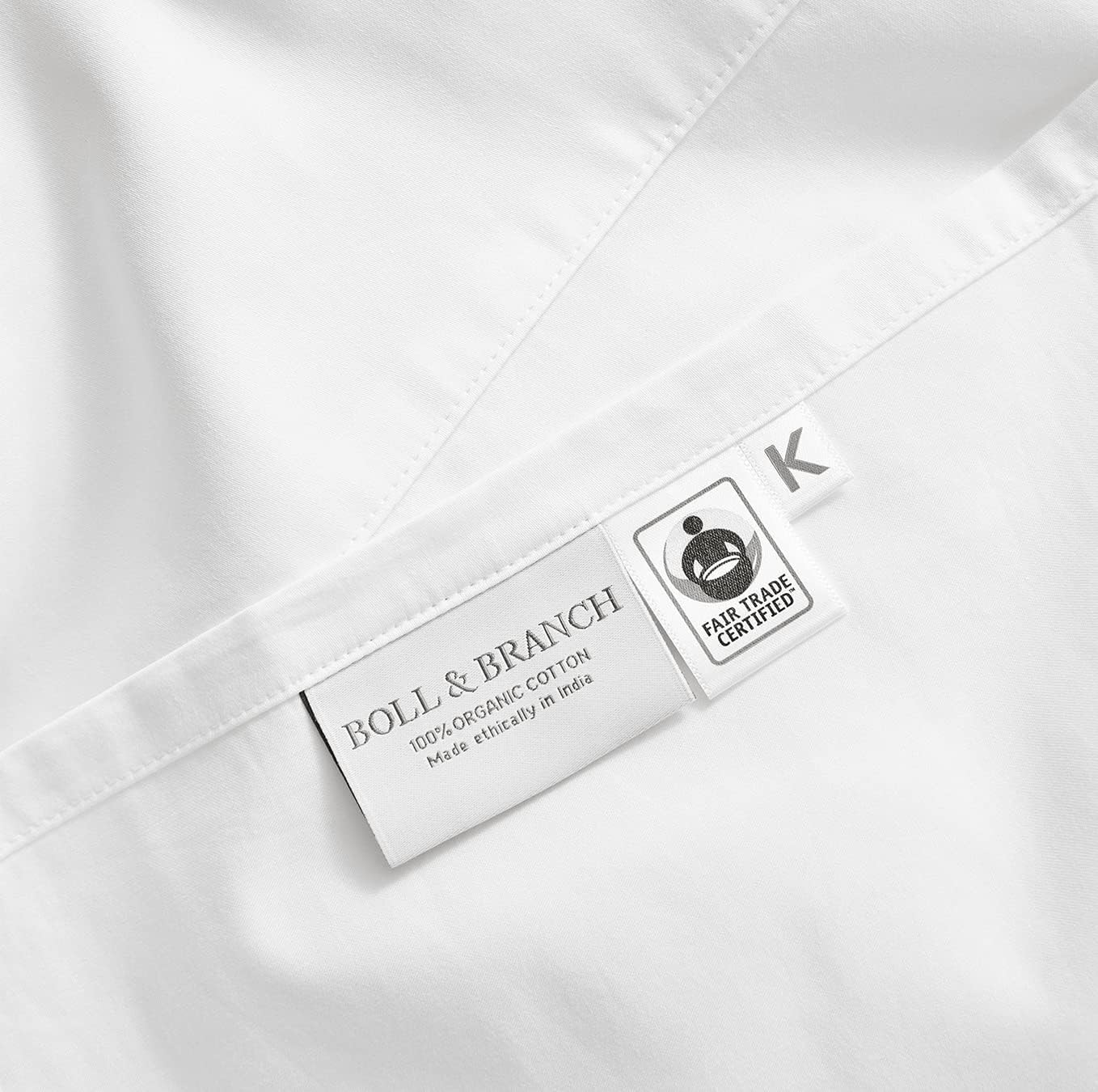Boll Branch Percale Hemmed Sheet Set - Twin XL White