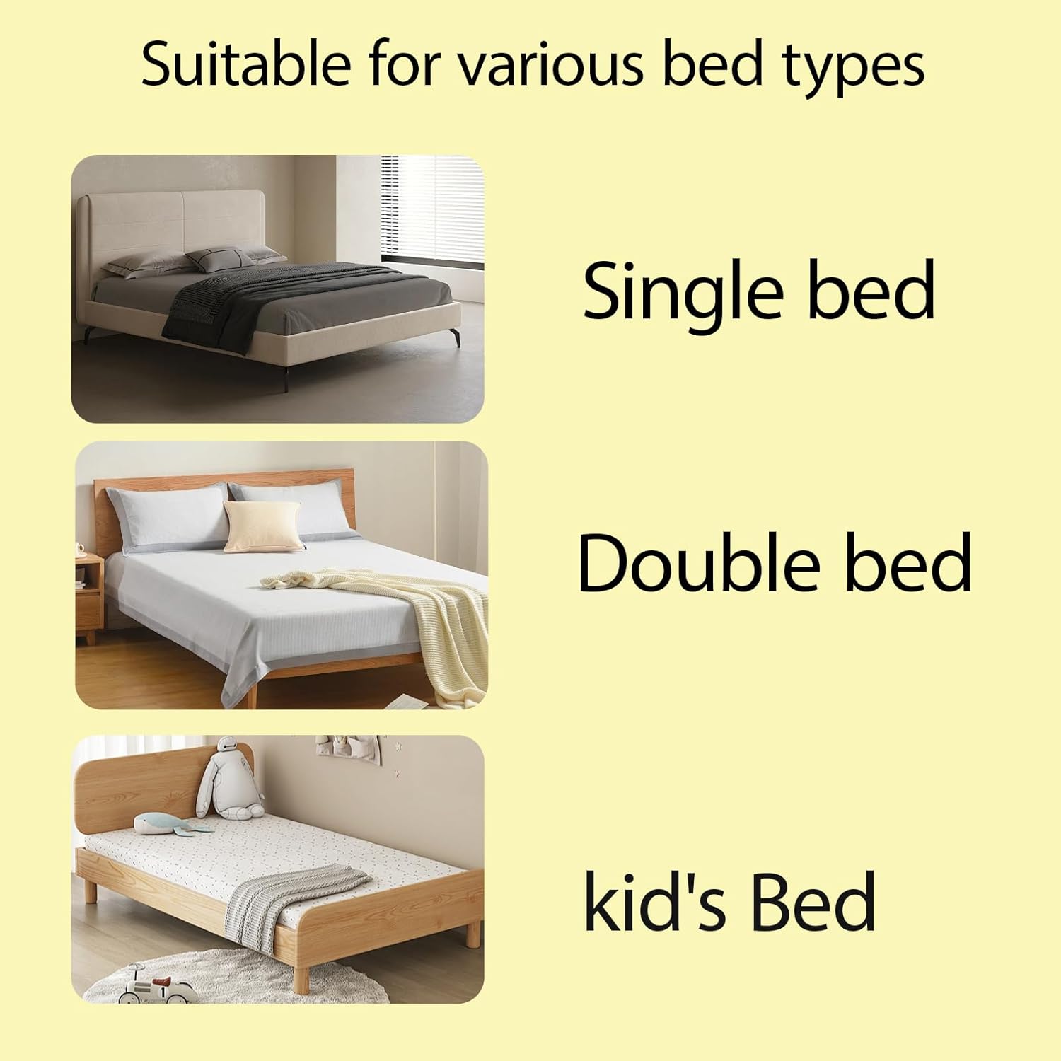 Veroral Bed Sheet Holder Lock Strips - 4 Pack White