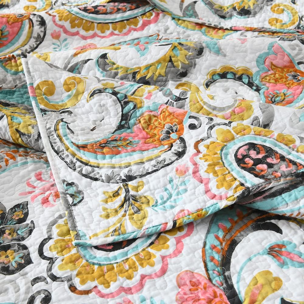 VISIMISI Cotton Reversible Quilt Set King Size