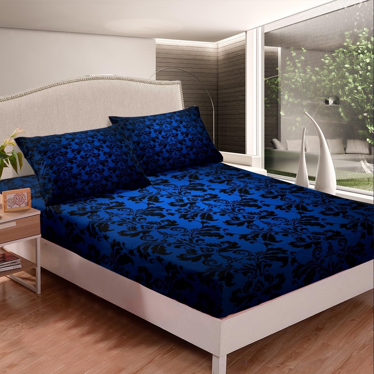 Manfei Paisley Flowers Kids Fitted Sheet Set