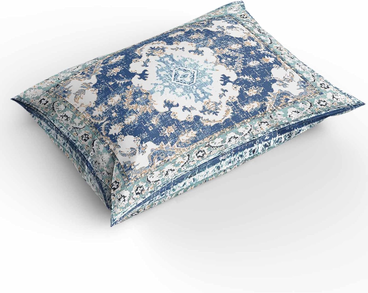 ZOE GARDEN Southwestern Blue Duvet Cover Set Queen 3Pcs