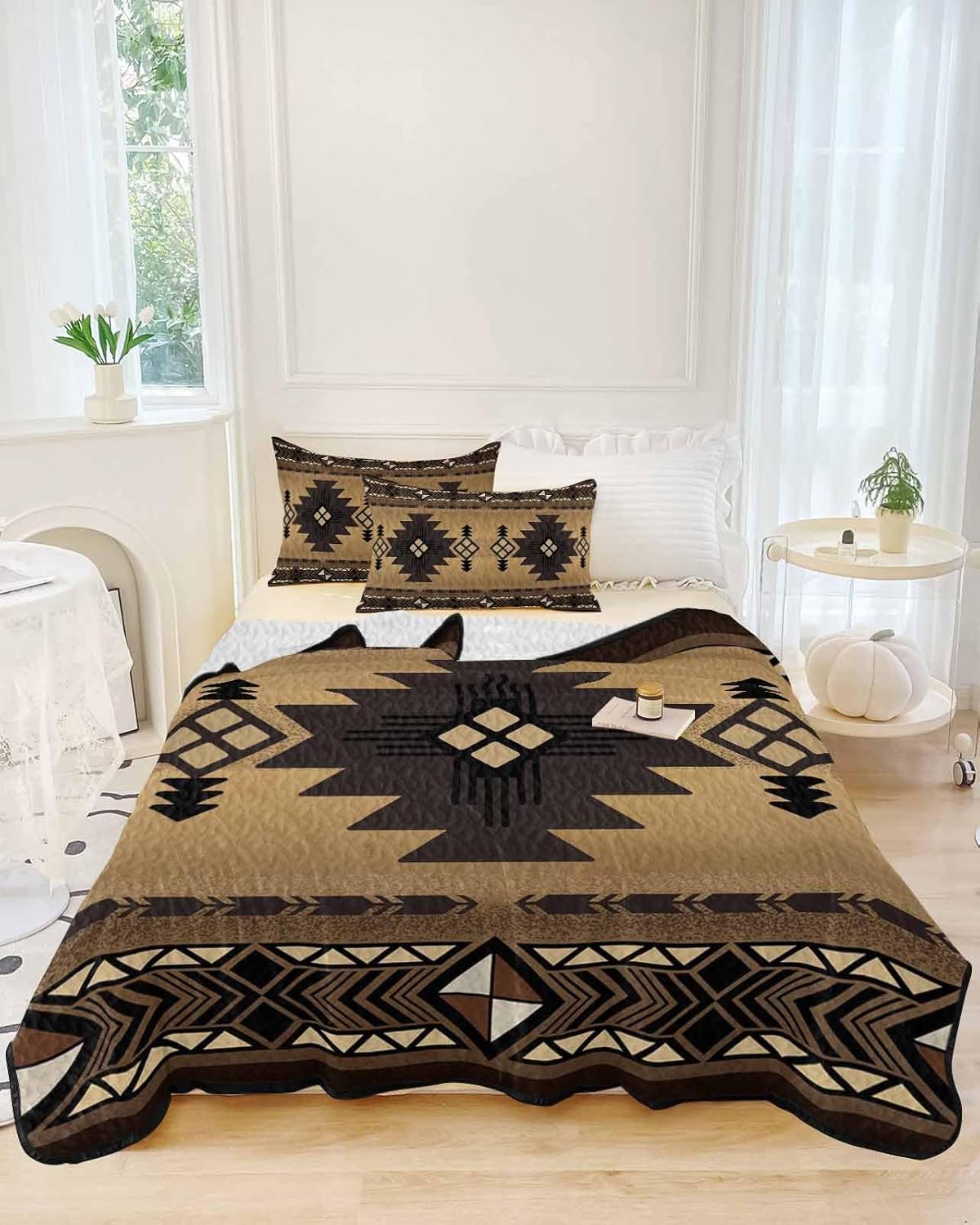 Onekaccu Twin XL Quilt Set with Pillow Shams 3 Pieces