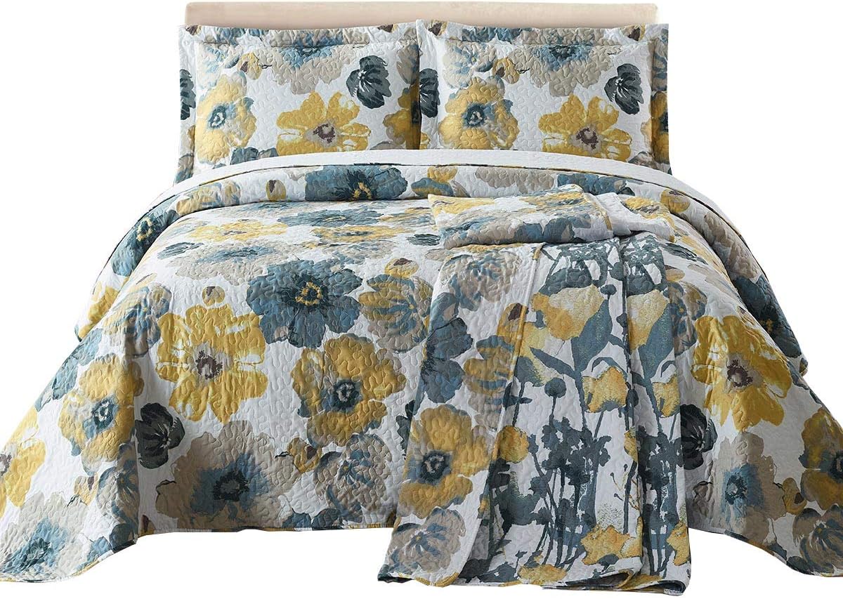 Royal Tradition Leahanna Reversible 3PC Quilt Set 1