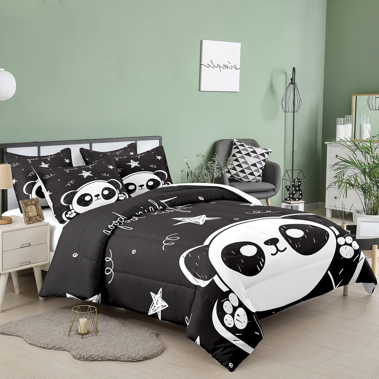 Bodhi Kids Comforter Set with Panda Design