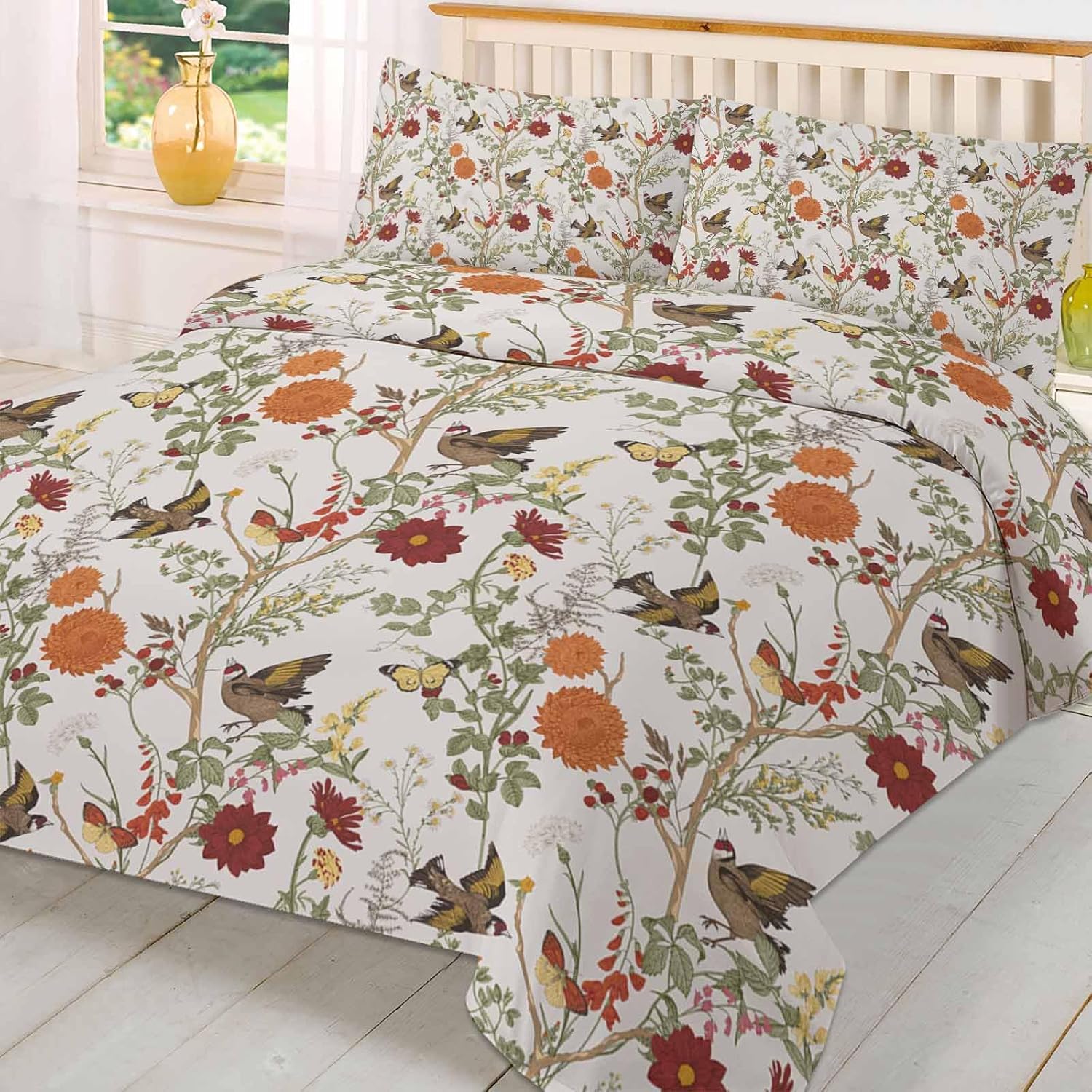 OComster California King Quilt Cover Set with 2 Pillow Sham