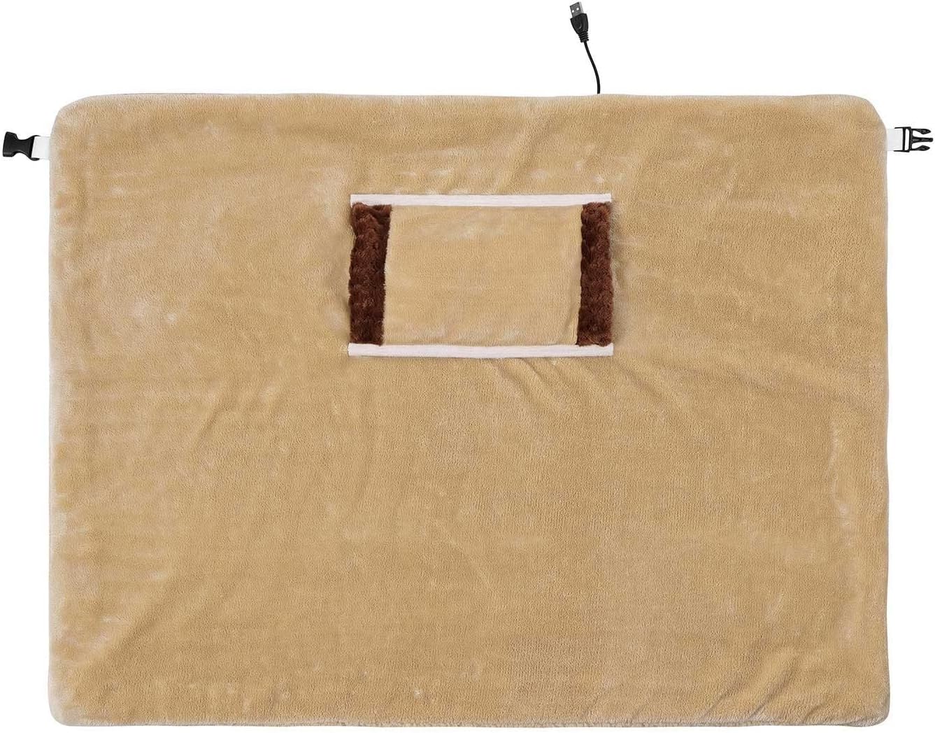 Electric Heated Throw Blanket Portable Temperature Regulating for Bed and Chair