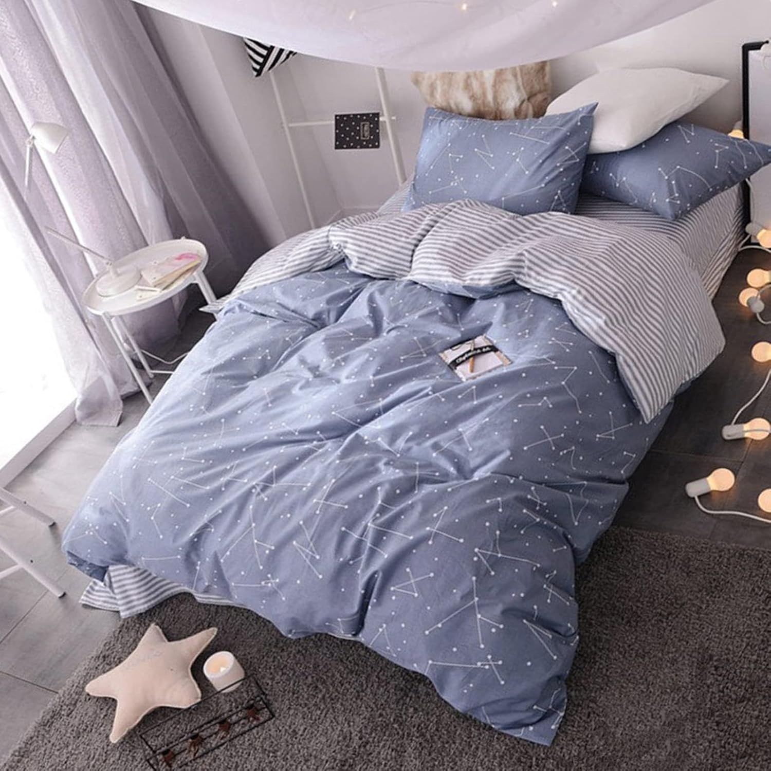 HighBuy Constellation Stars Comforter Set Twin XL Size