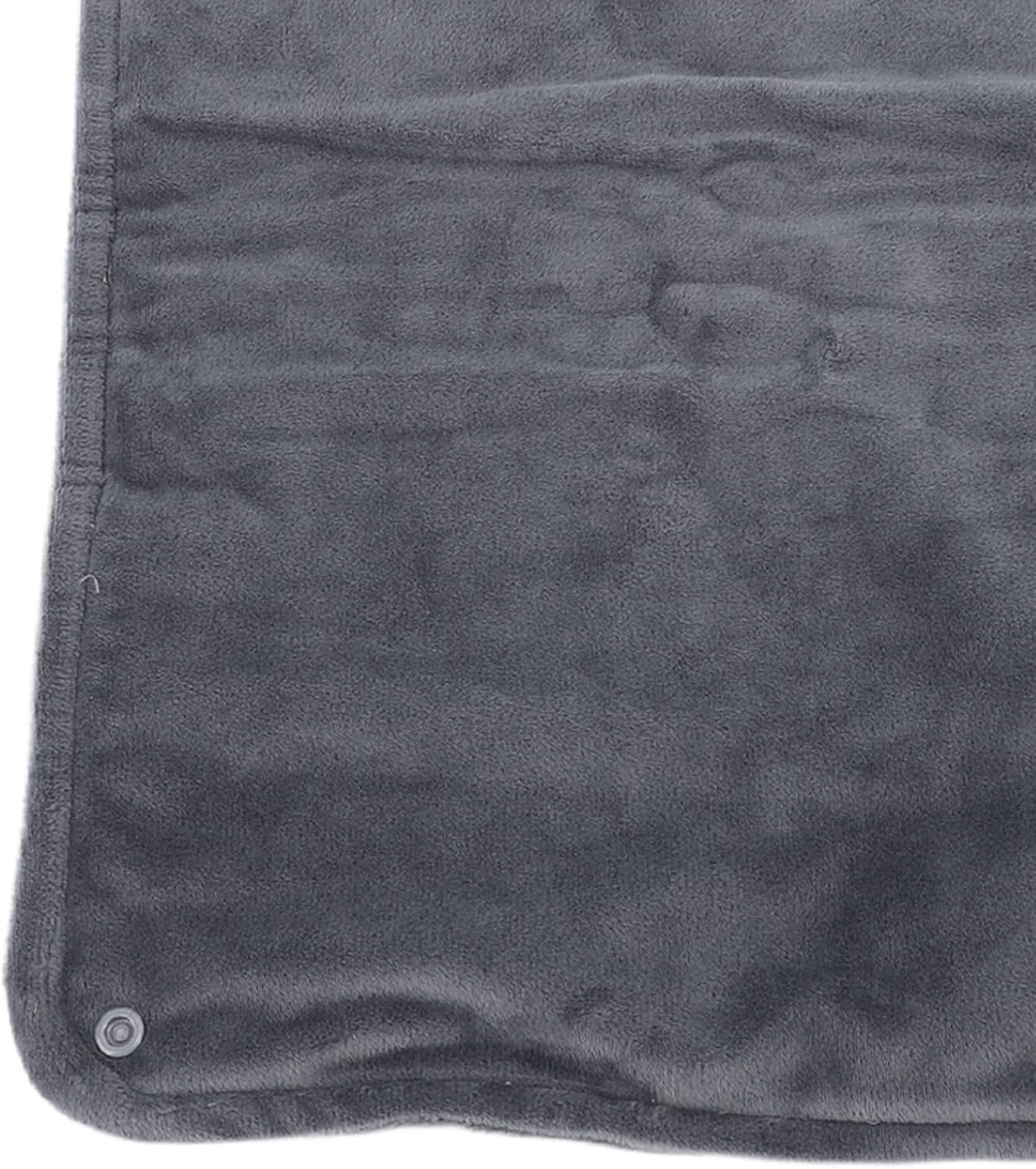 USB Heated Blanket with Temperature Control Dark Gray 1