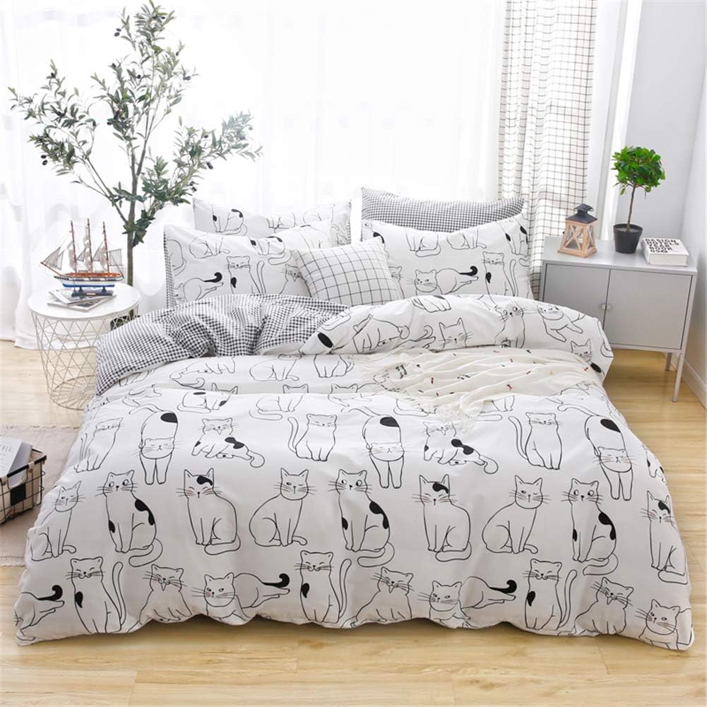 Cats Duvet Cover Set Twin - 100 Cotton