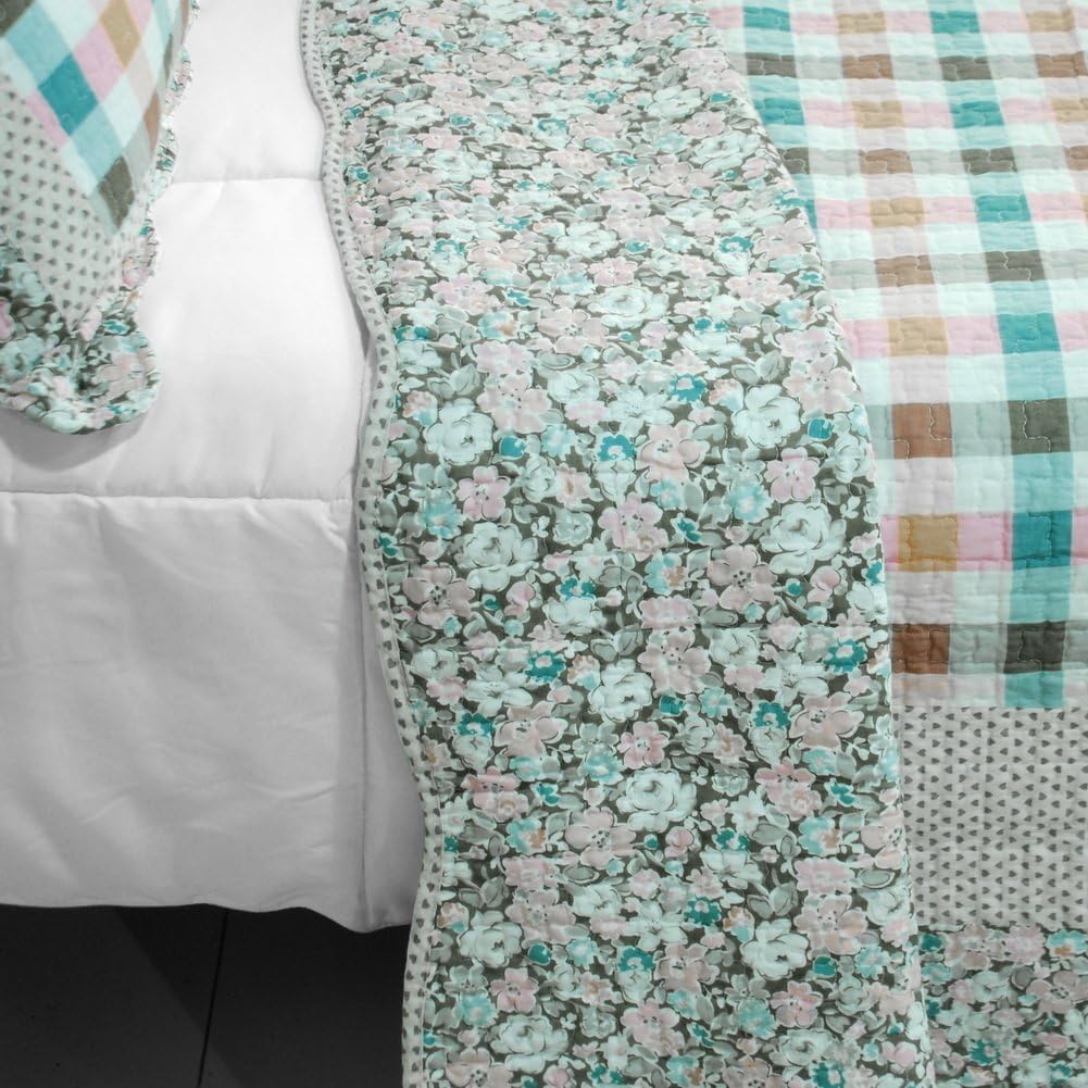 Blancho Bedding Nice Jane 3PC Cotton Quilt Set 1