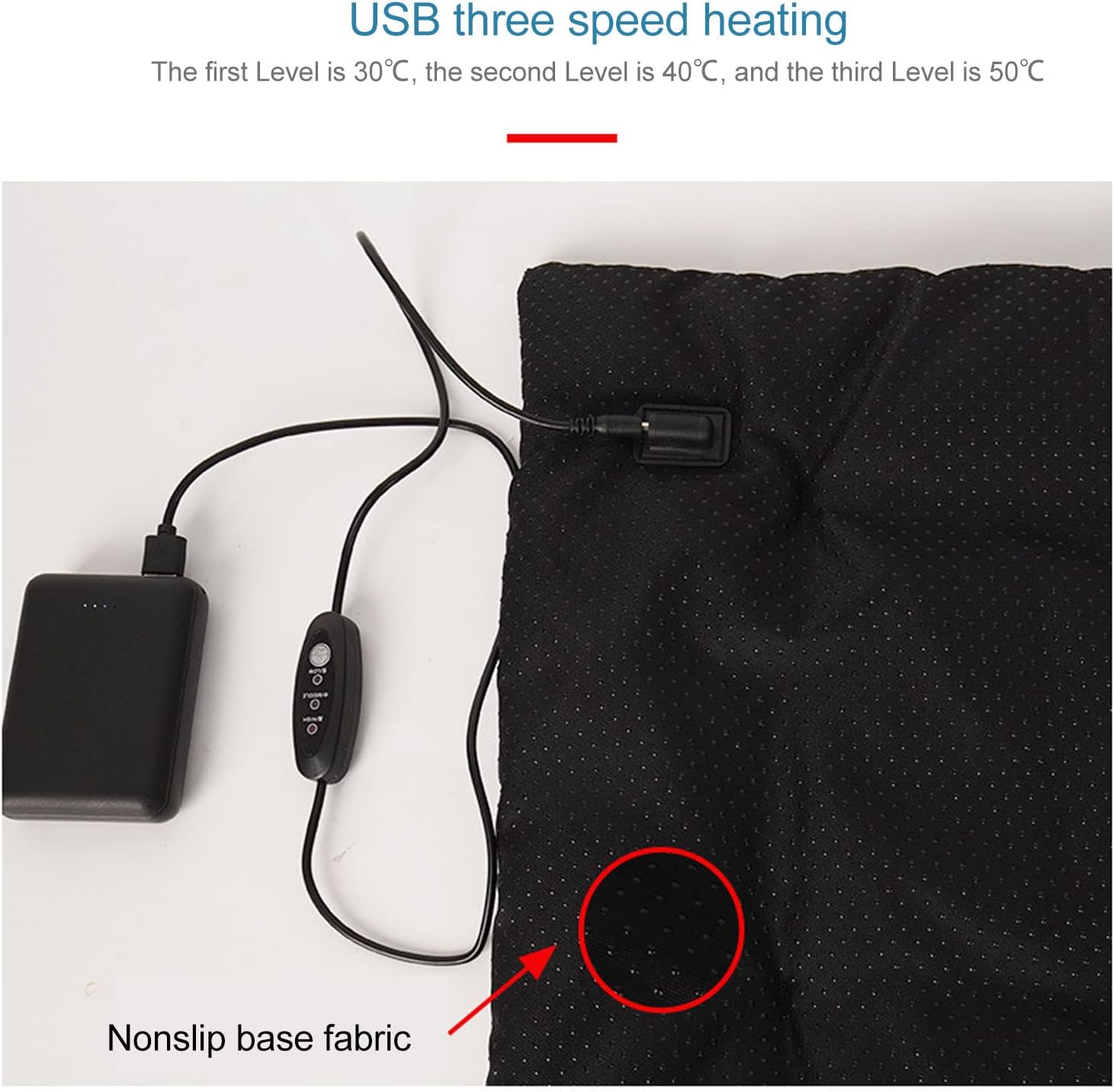 Yosoo USB Heating Pad 37x47cm Auto Off 3 Levels