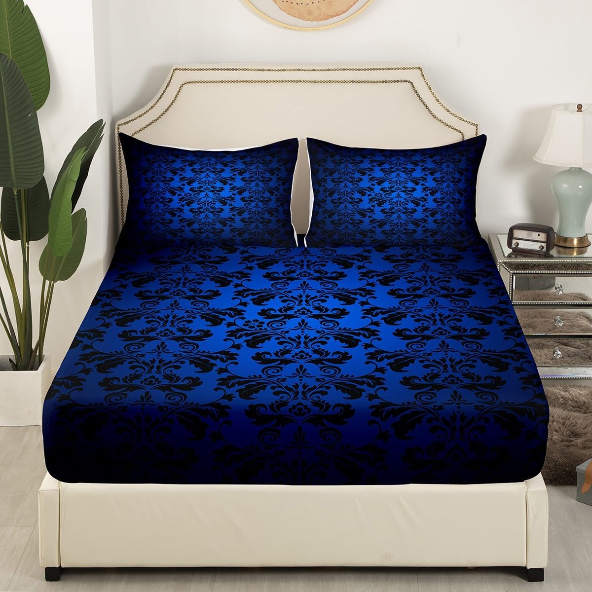 Manfei Paisley Flowers Kids Fitted Sheet Set