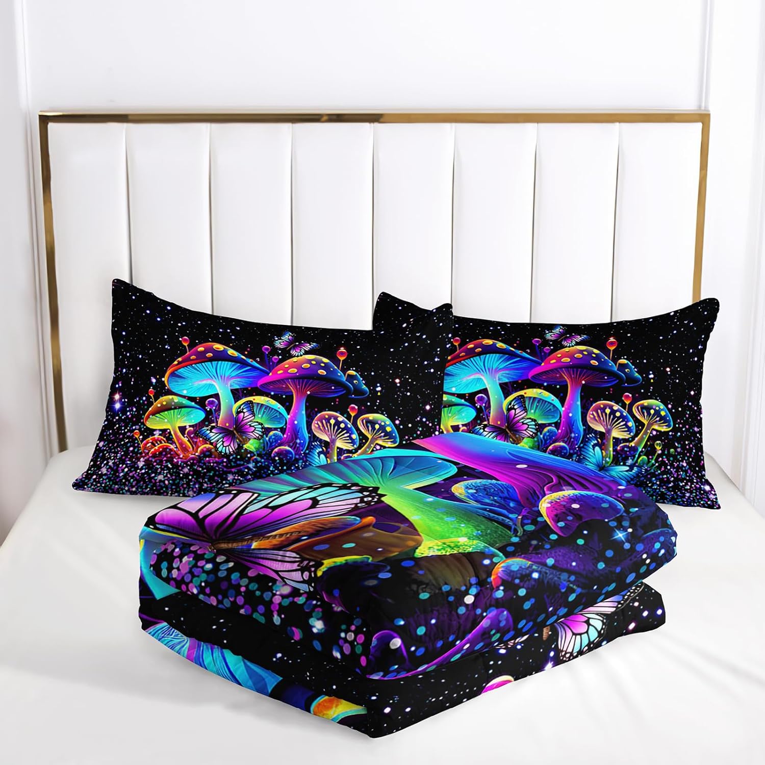Kids Mushroom Comforter Set Queen Size