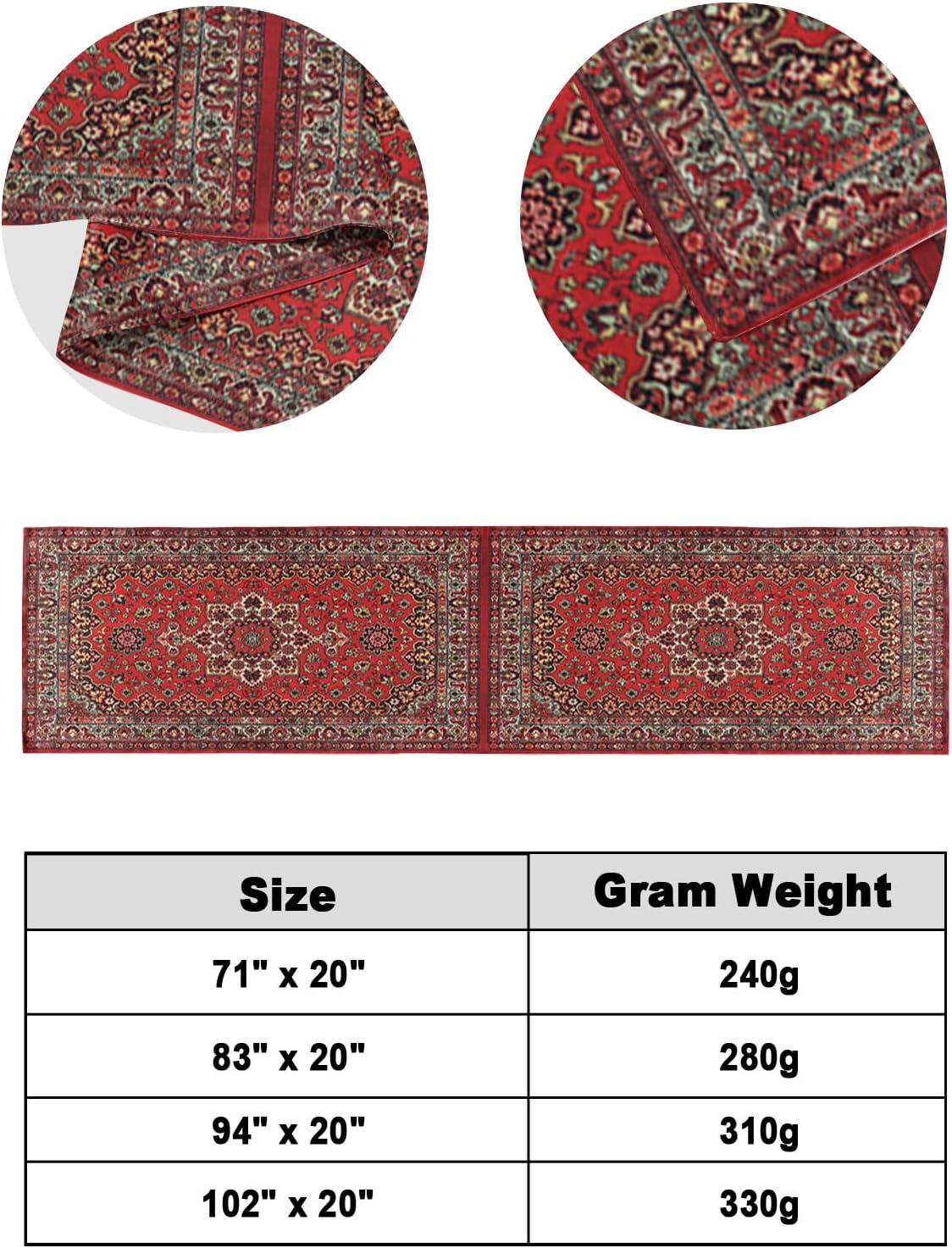 Teamery Vintage Textured Boho Bed Runner Scarf