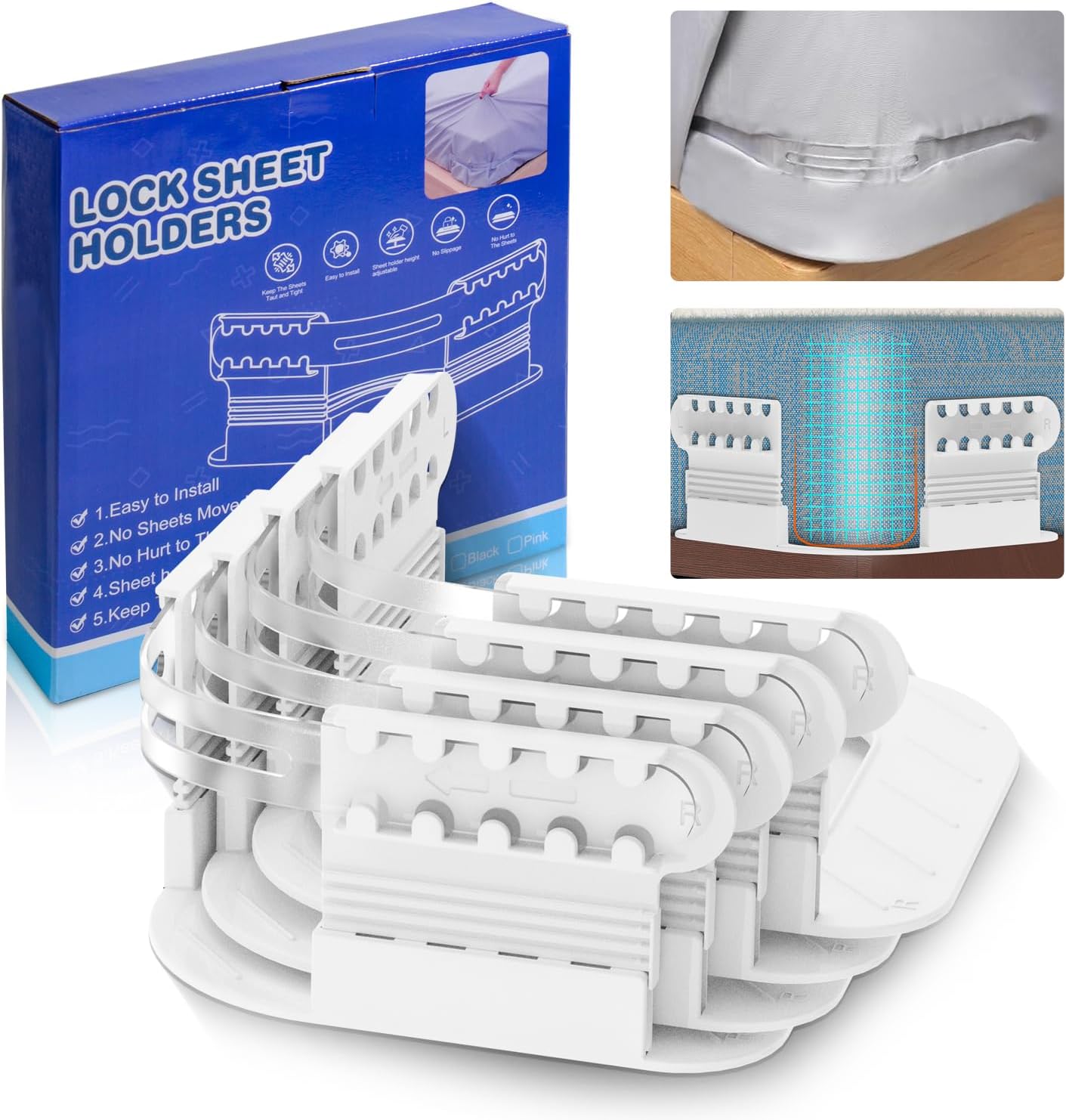 Heavy Duty Sheet Holders with Lock Strips for Corners