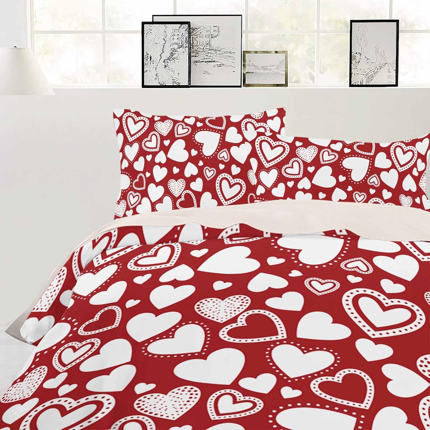 ZOE GARDEN Valentines Bed Duvet Cover Set