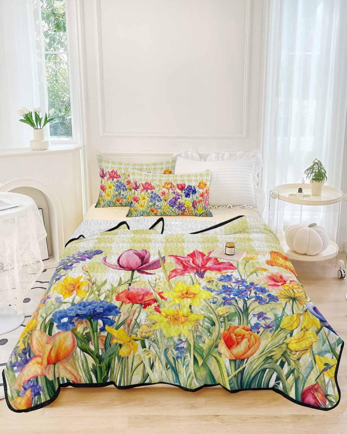 TocaHome Summer Quilt Twin XL Set 68x98 Inch
