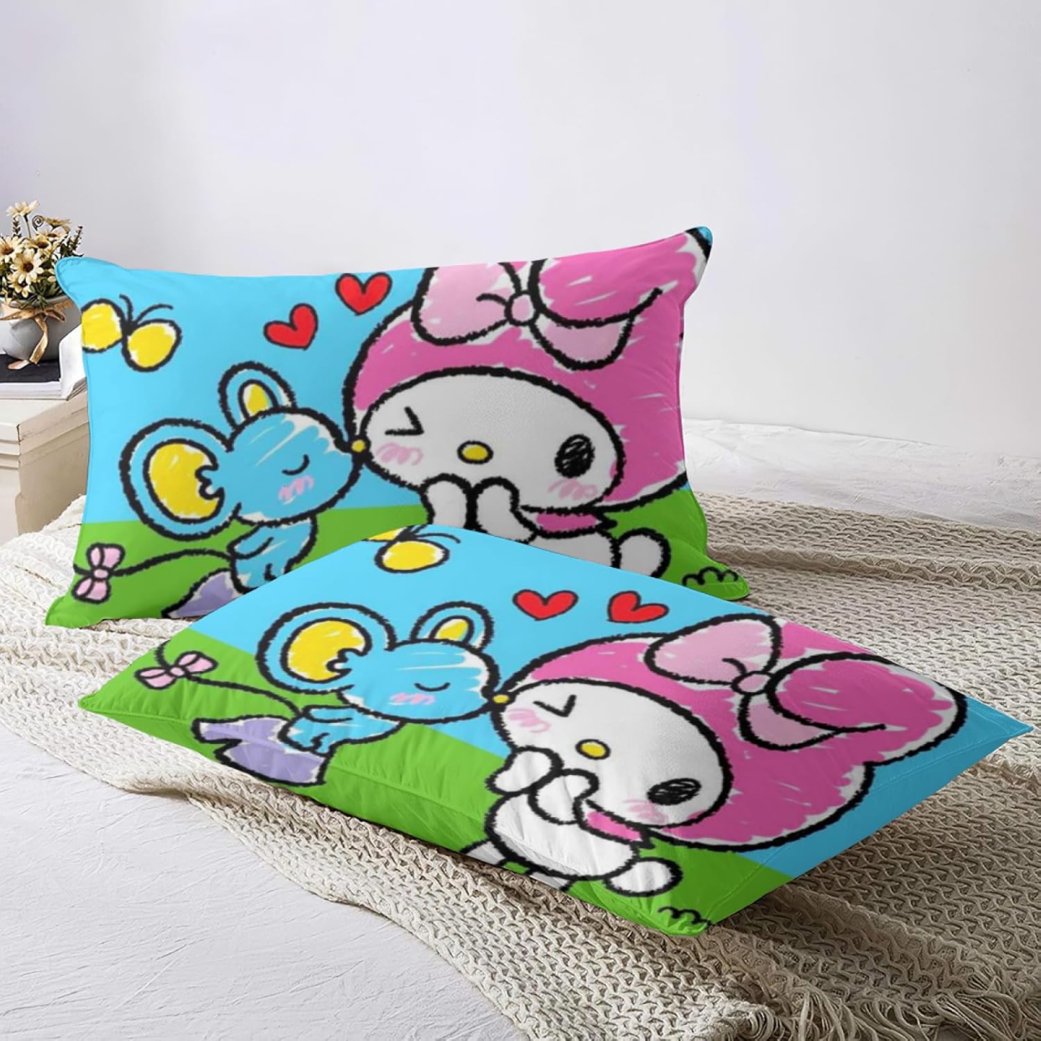 DIEZ Cartoon My Bunny Melody Comforter Set Reversible 3 Piece