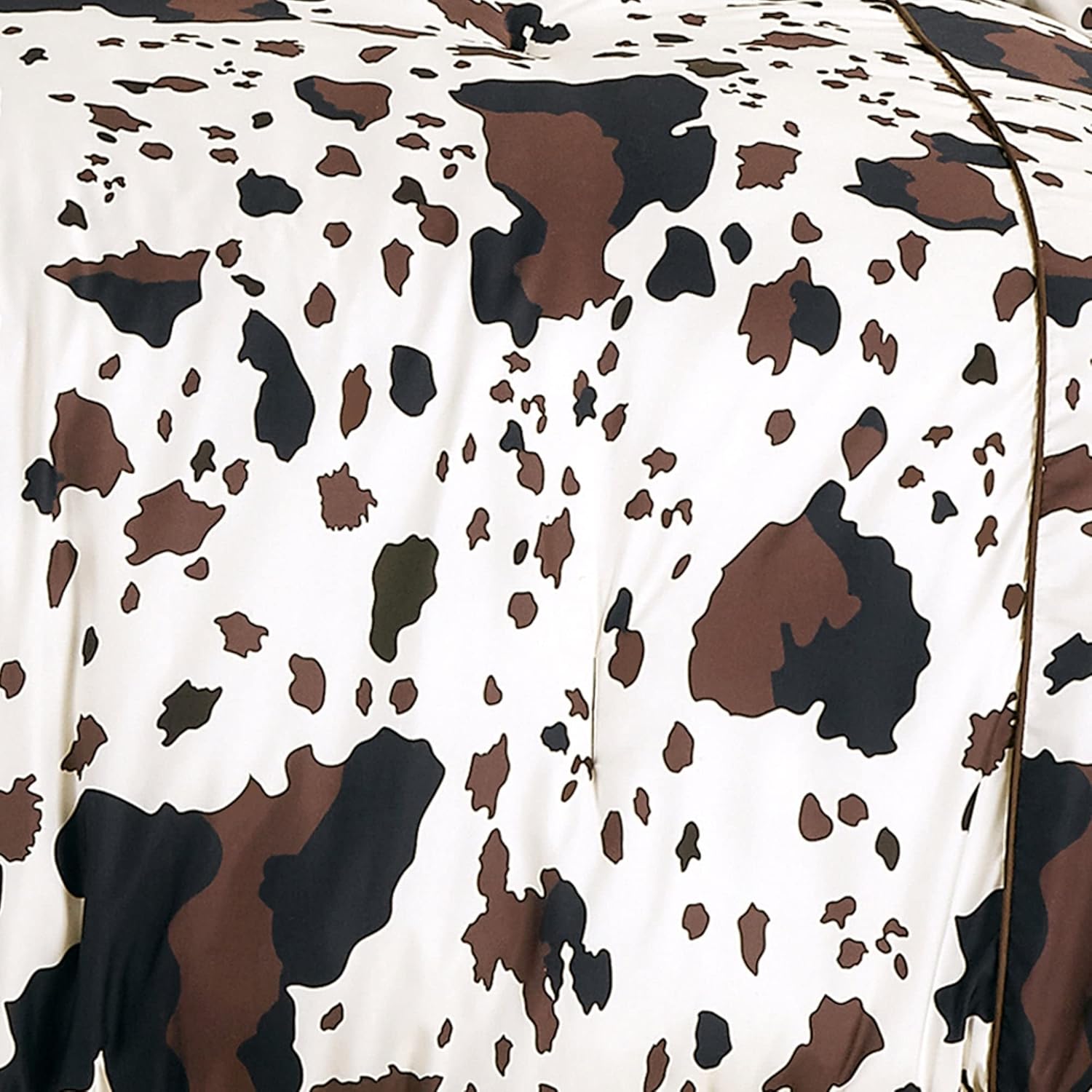 Linen Mart Rustic Cowhide Comforter Set Twin