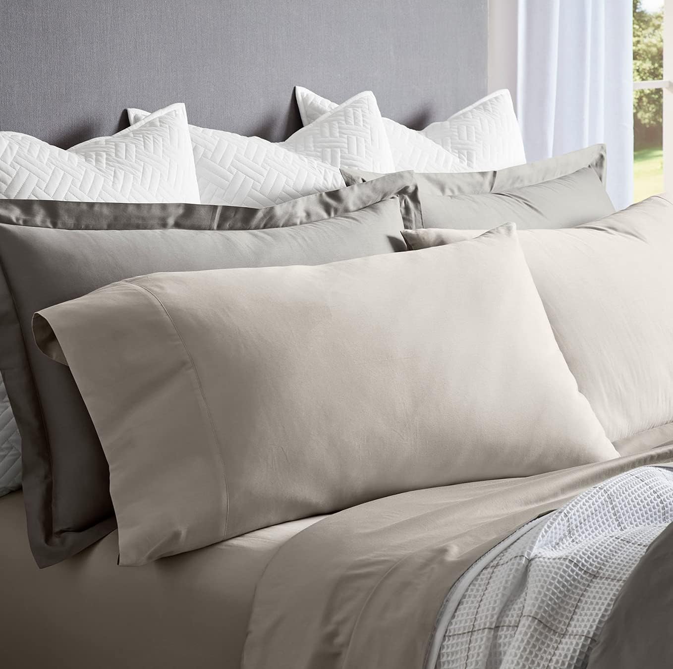 Boll Branch Percale Hemmed Sheet Set - Twin Pewter