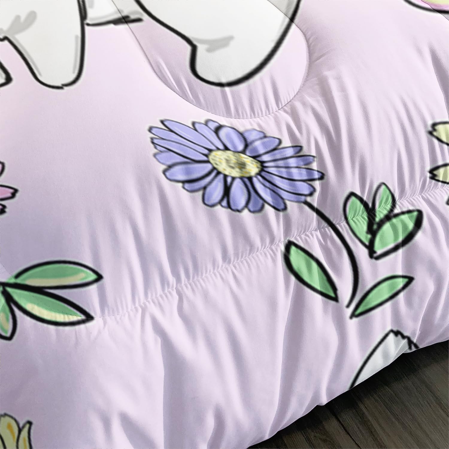 AILONEN Rabbit Comforter Set Twin Size