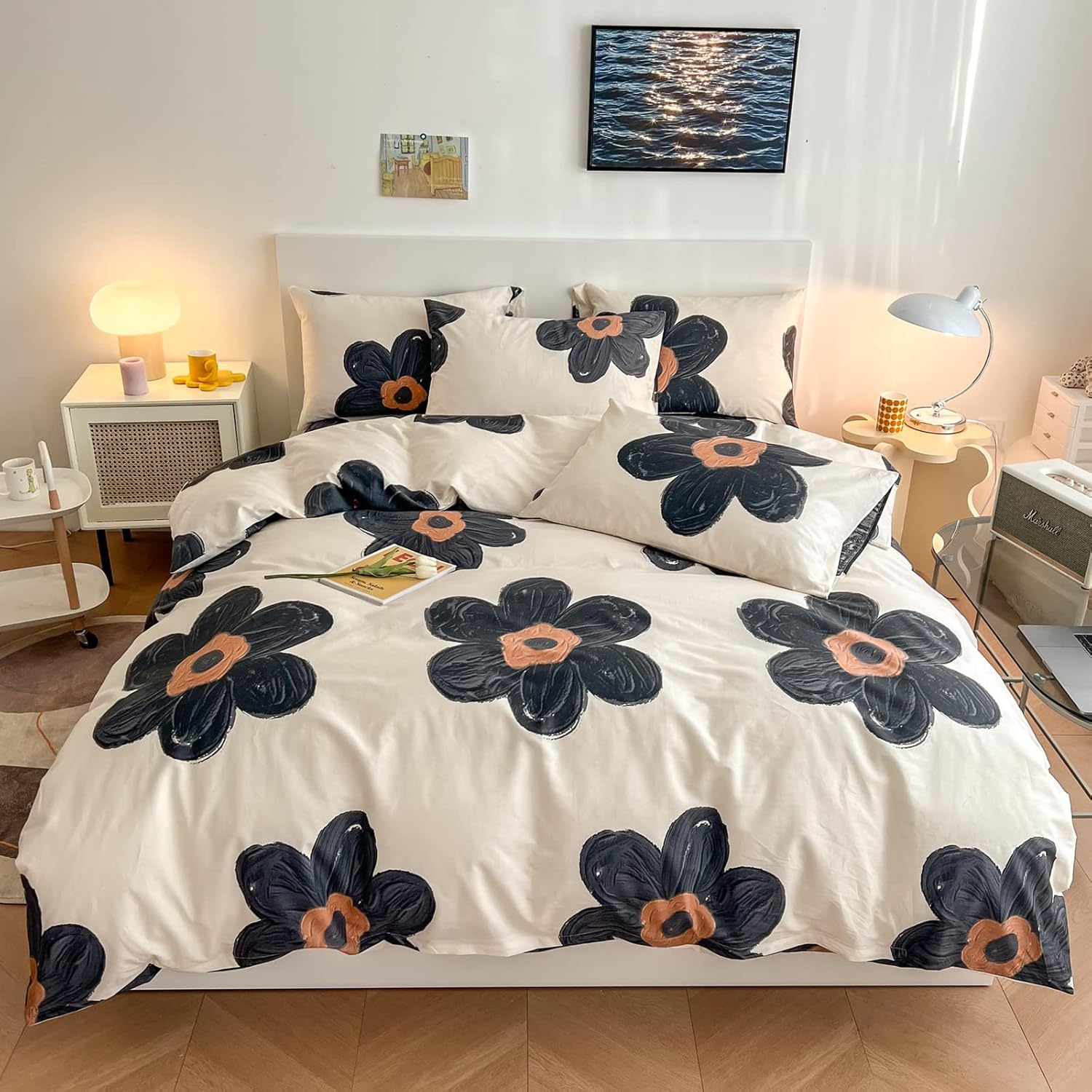 BlueBlue Flower Kids Duvet Cover Set