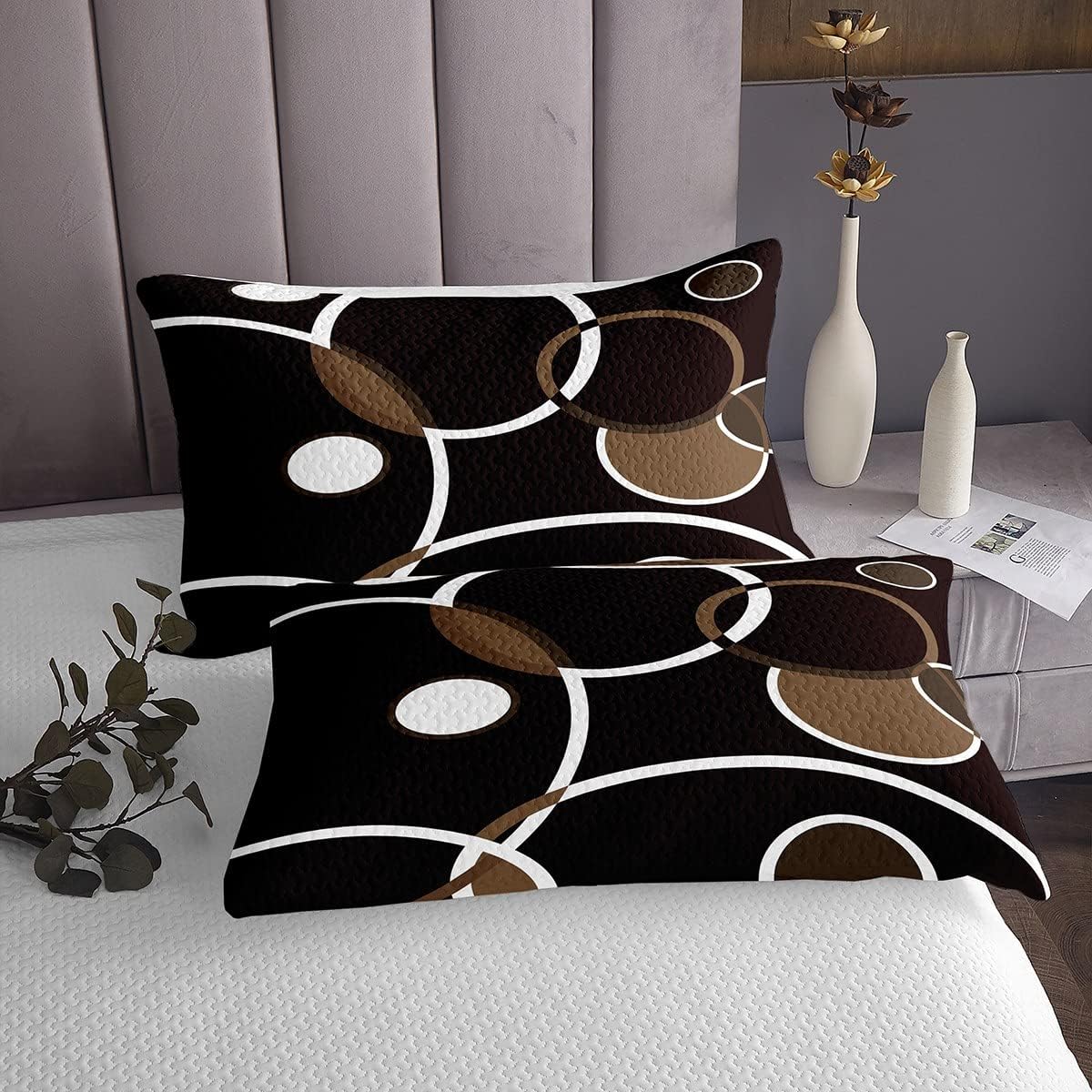 Erosebridal Modern Geometric Bedspread Set