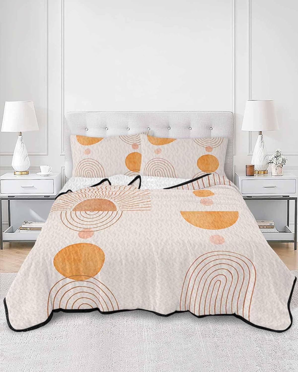 Chucoco Twin XL Quilt Bedding Set with 3 Pieces