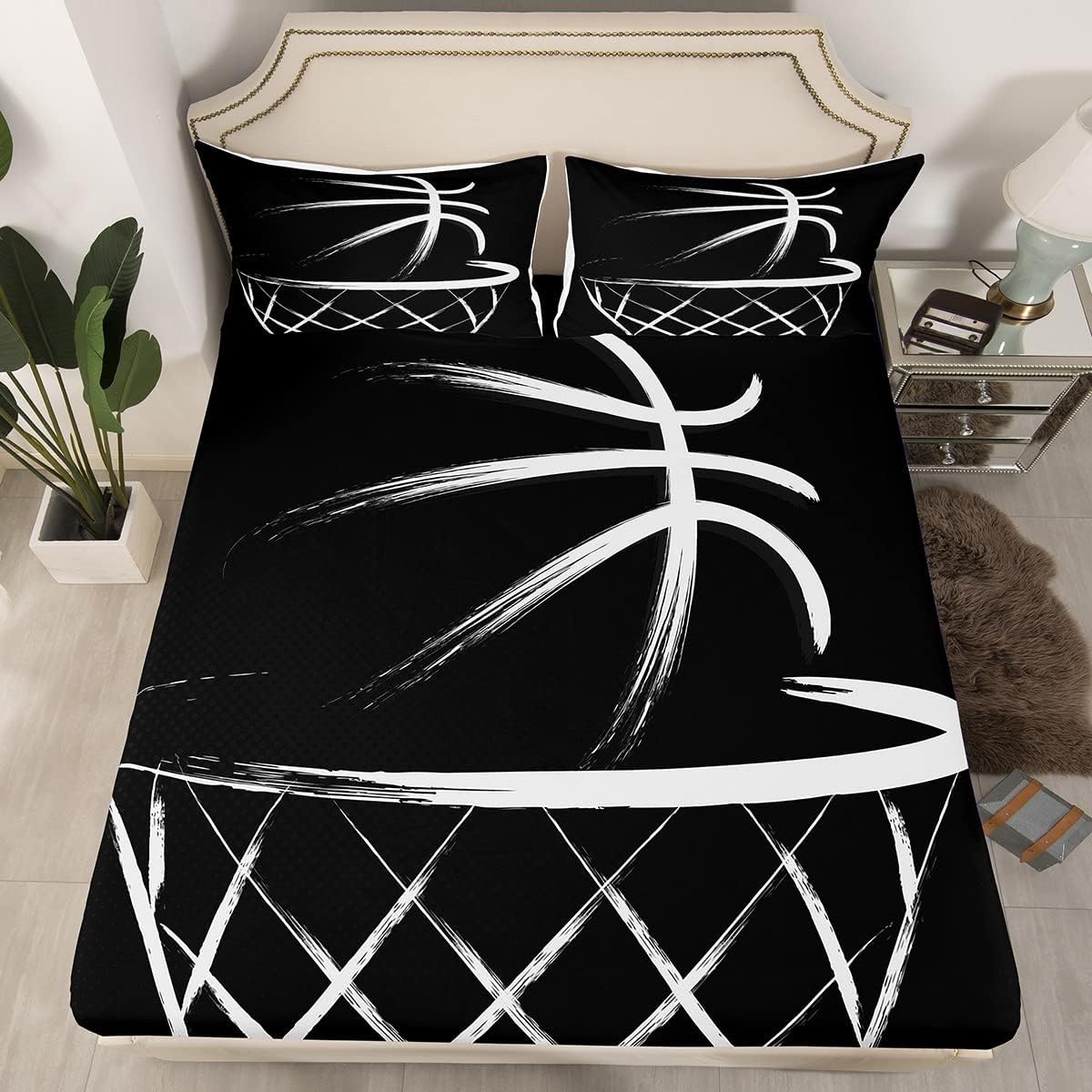 Erosebridal Basketball Hoop Sheet Set for Kids 1