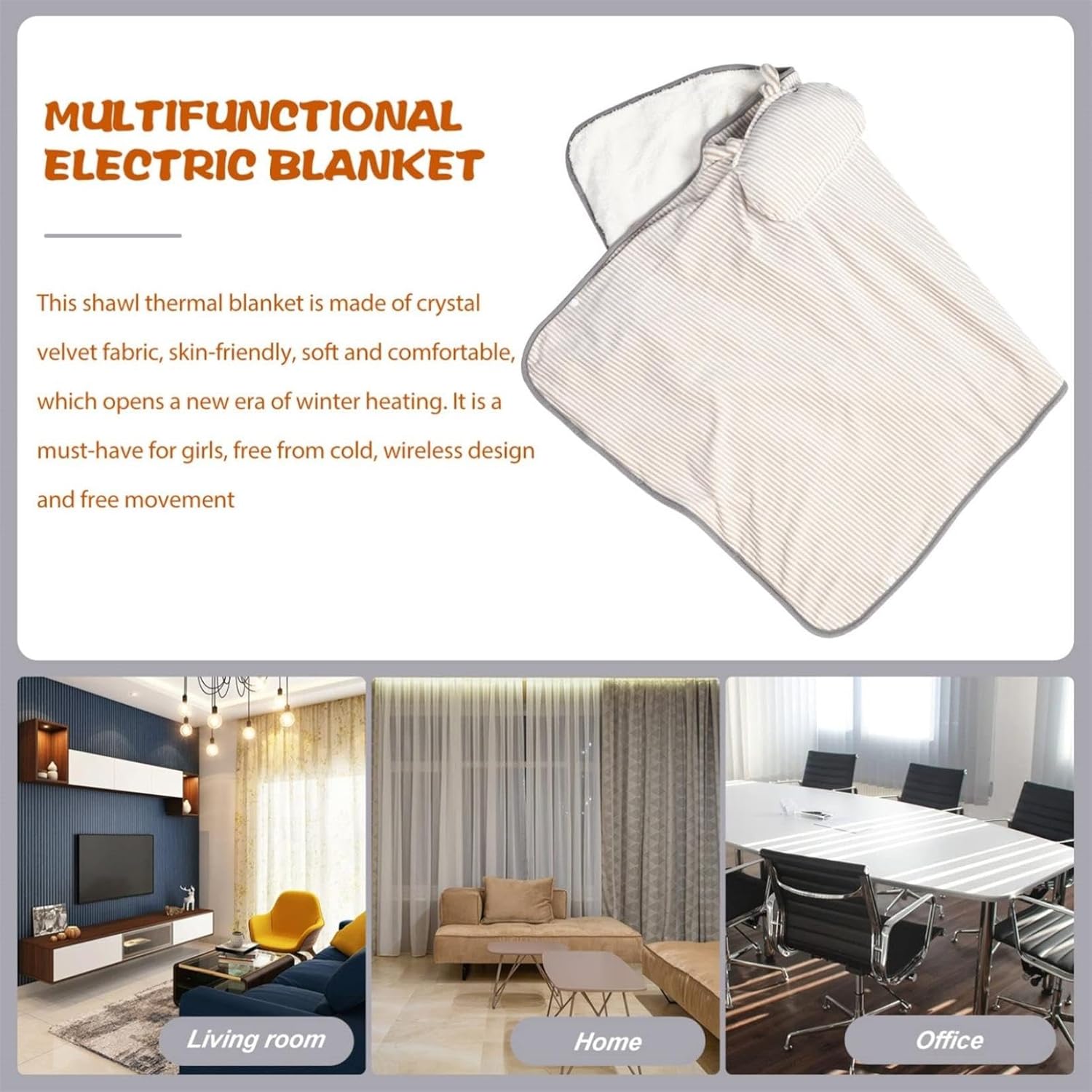 Quick Heat Electric Blanket for Legs and Body
