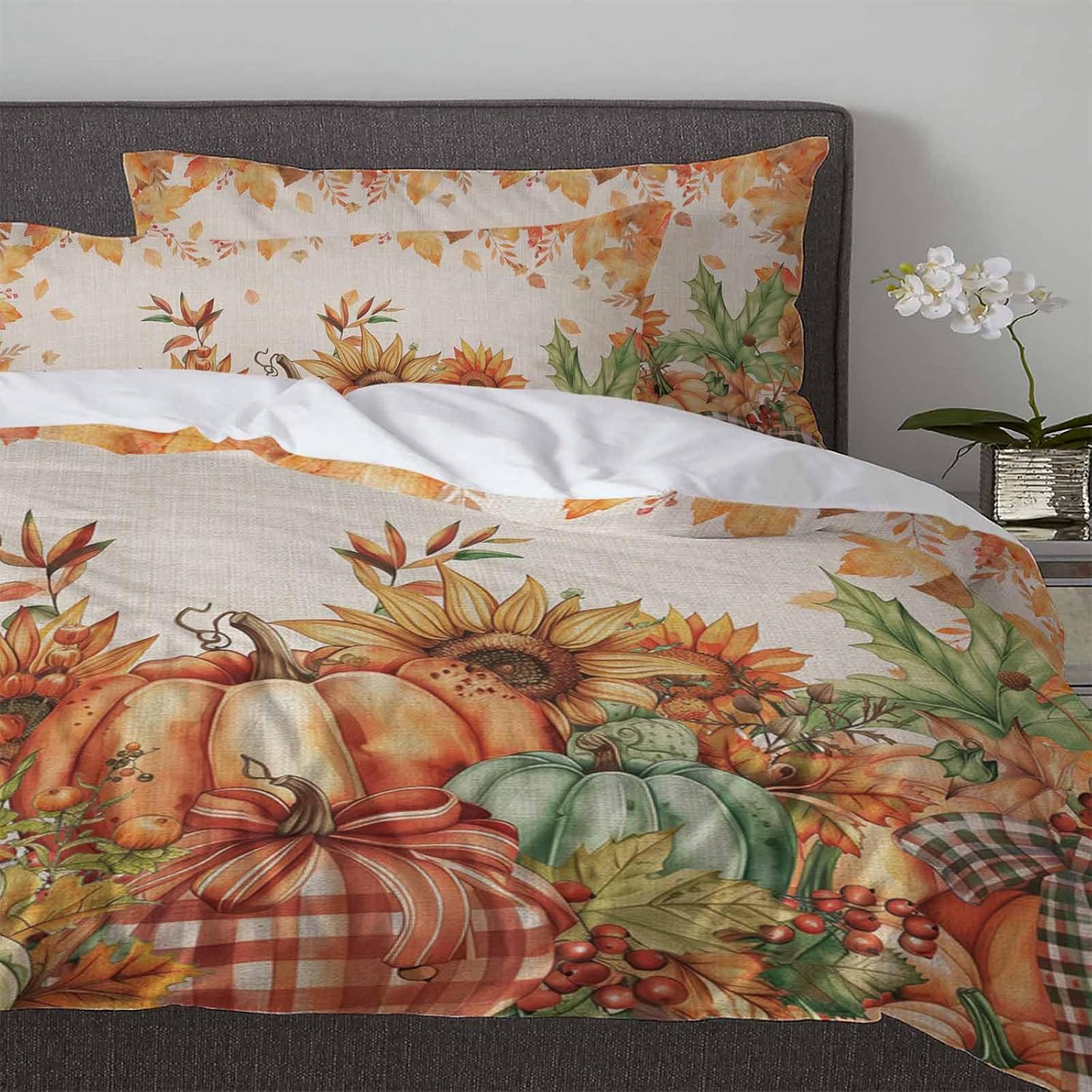 OComster California King Duvet Cover Set with Pillow Shams