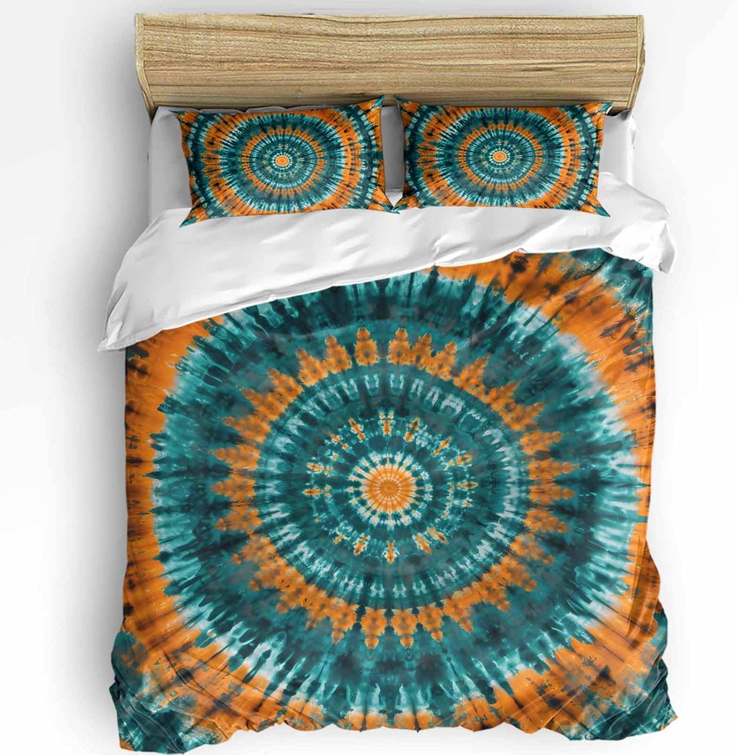 3 Piece Queen Bedding Set with Zipper Duvet Cover and Pillowcases
