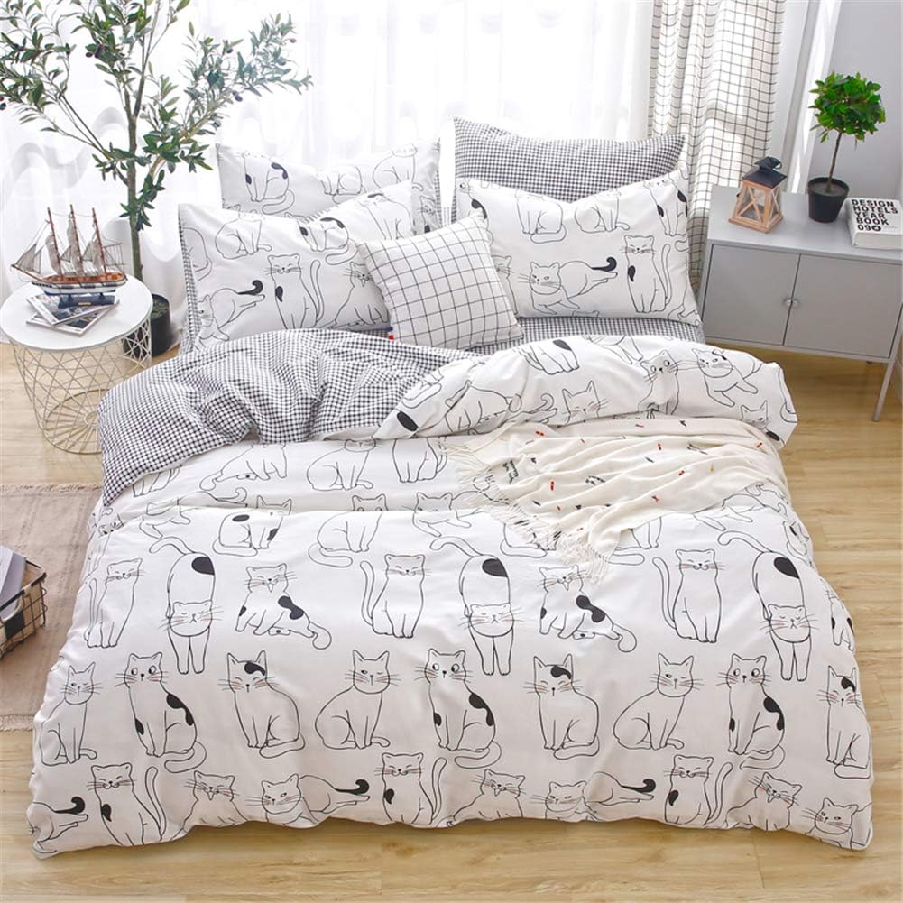 Cats Duvet Cover Set Twin - 100 Cotton