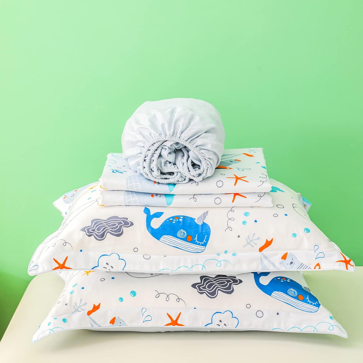 SimpleOpulence 3-Piece Organic Cotton Duvet Set with Zipper Closure
