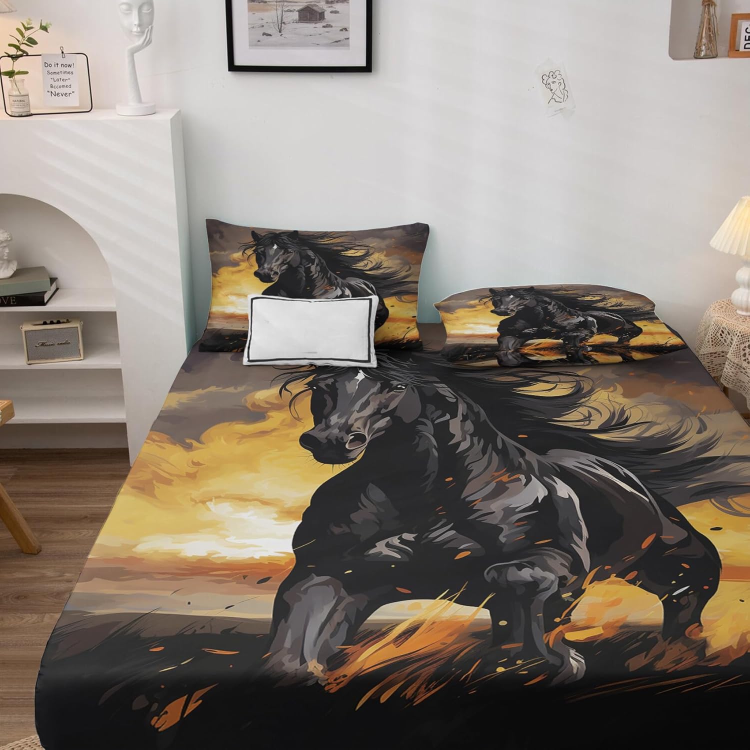 Fizzenobia Cal King Sheets - Boys Western Patterned Bedding Set